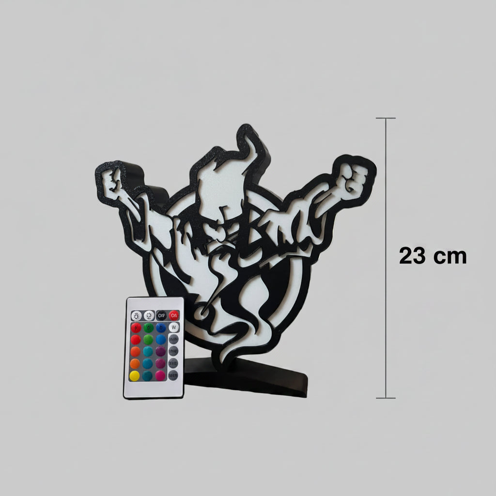 3D-geprinte Thunderdome RGB-lightbox met USB-C-aansluiting en LED-verlichting lamp